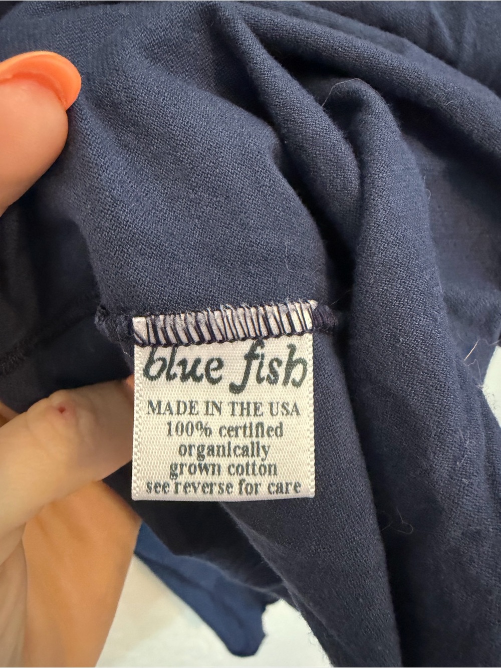 Blue Fish Vector Tunic Size 1 - Picture 5 of 5